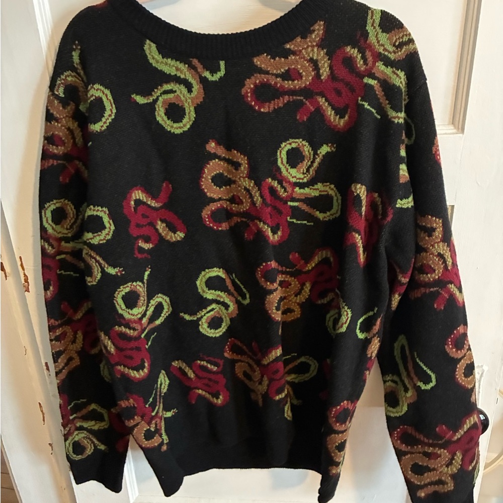XL Straight to Hell Apparel Snake dance Blues - rare discontinued print Sweater